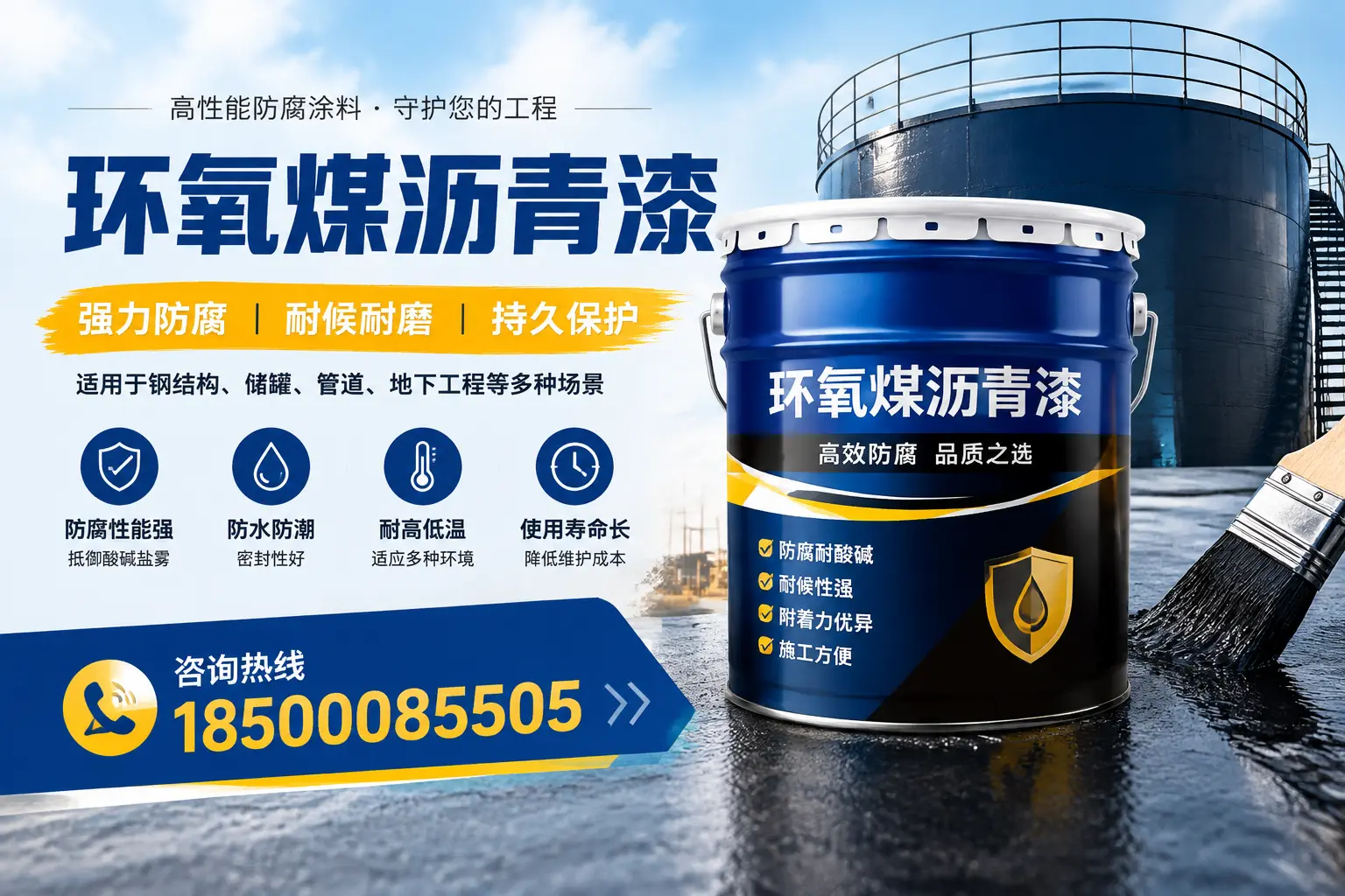 环氧煤沥青漆在工业中的应用，楚雄企业的选择